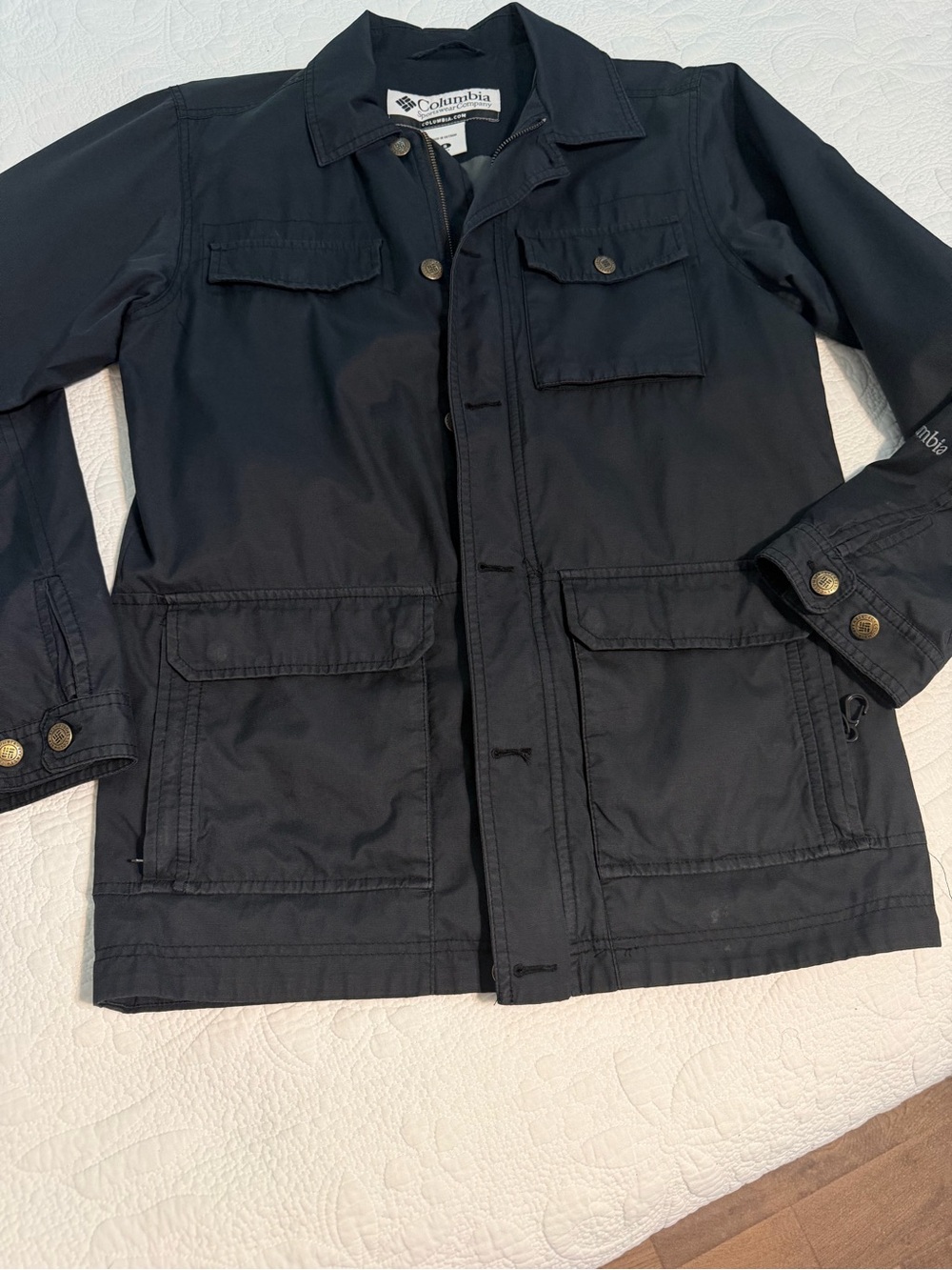Men’s Columbia EXS Chapin Pass Parka Coat field Jacket Black Size small chore